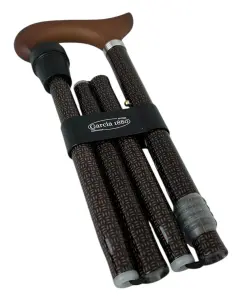 Vikbar käpp Brunt mönster - www.gulare.com