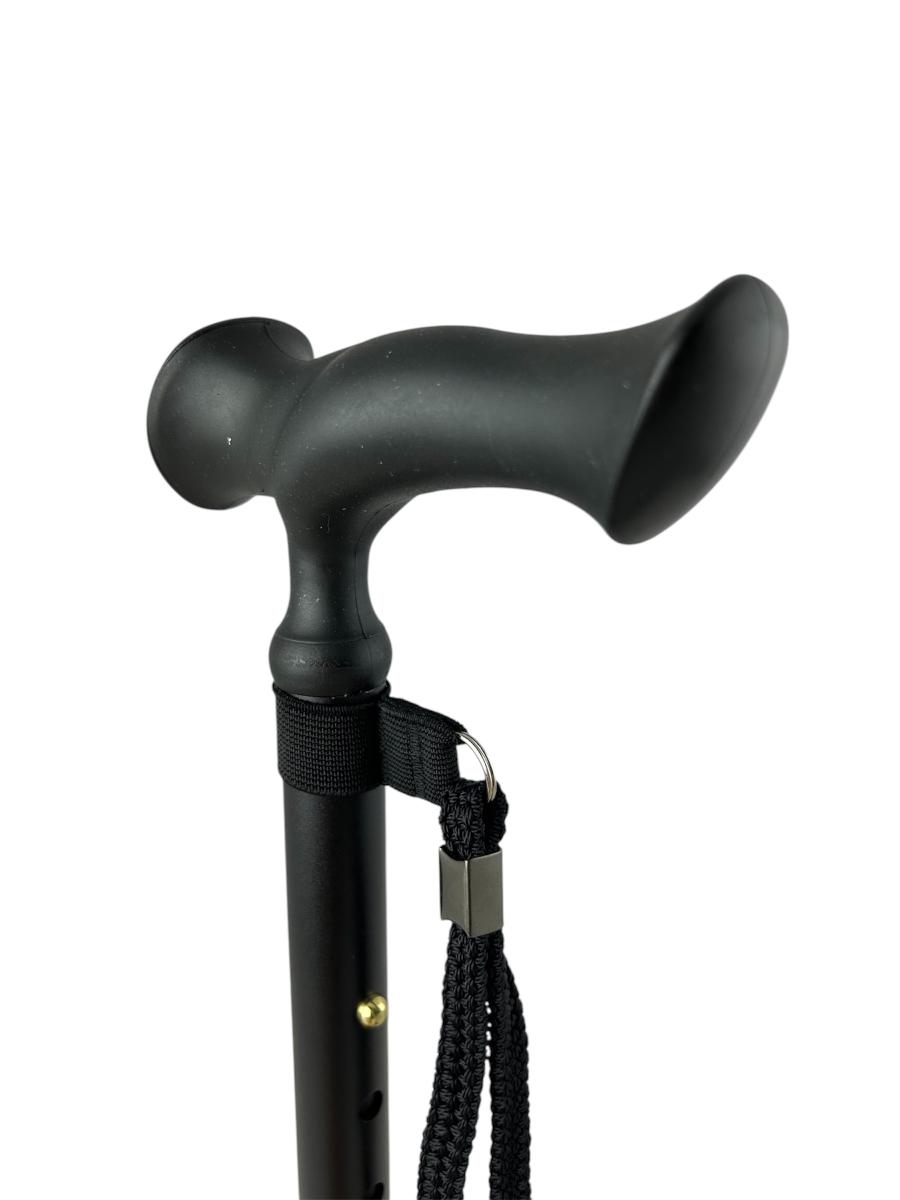 Svart käpp med ergonomiskt handtag - www.gulare.com